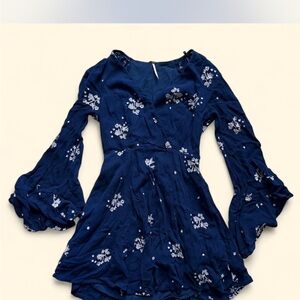 Free People Deep Blue Garment